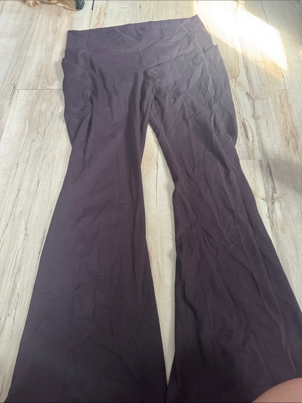 Fabletics Plum High-Waist Flare Leggings